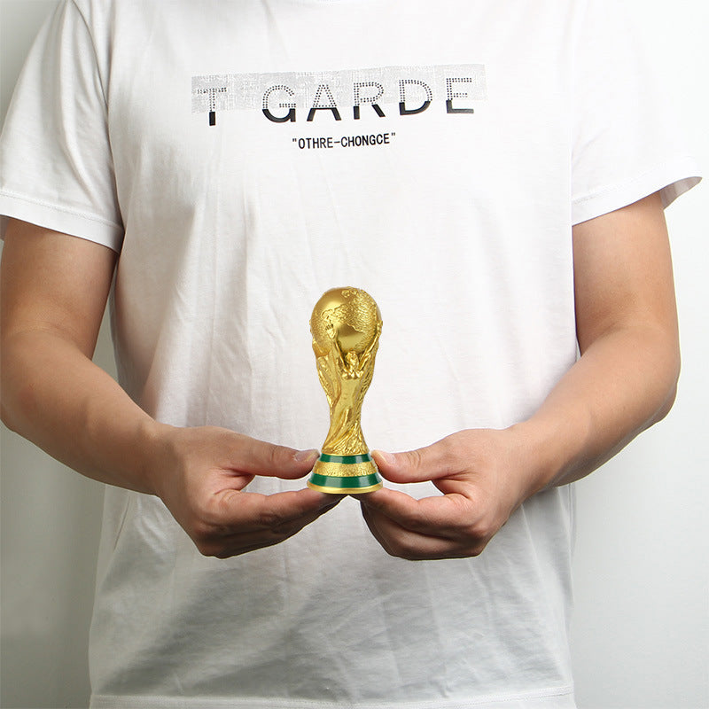 World Cup-Inspired Trophy Decor for Football Fans