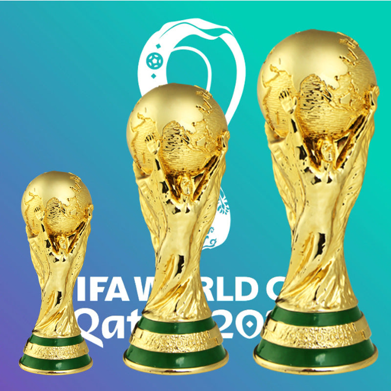 World Cup-Inspired Trophy Decor for Football Fans