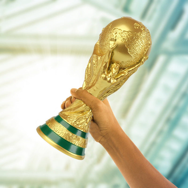 World Cup-Inspired Trophy Decor for Football Fans