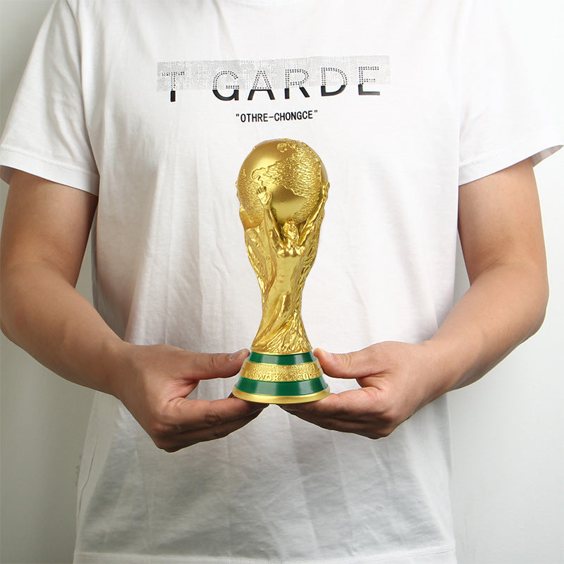World Cup-Inspired Trophy Decor for Football Fans