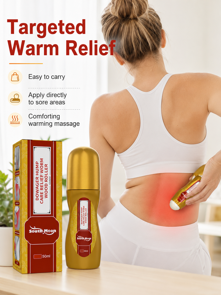 Worm Wood Massage Roller — Smoke-Free Moxibustion for Neck
