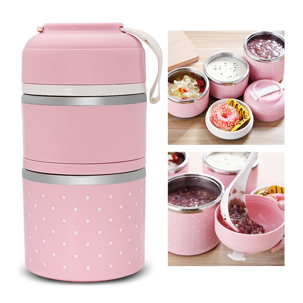 Leak-Proof Stackable Stainless Steel Lunch Box for Work