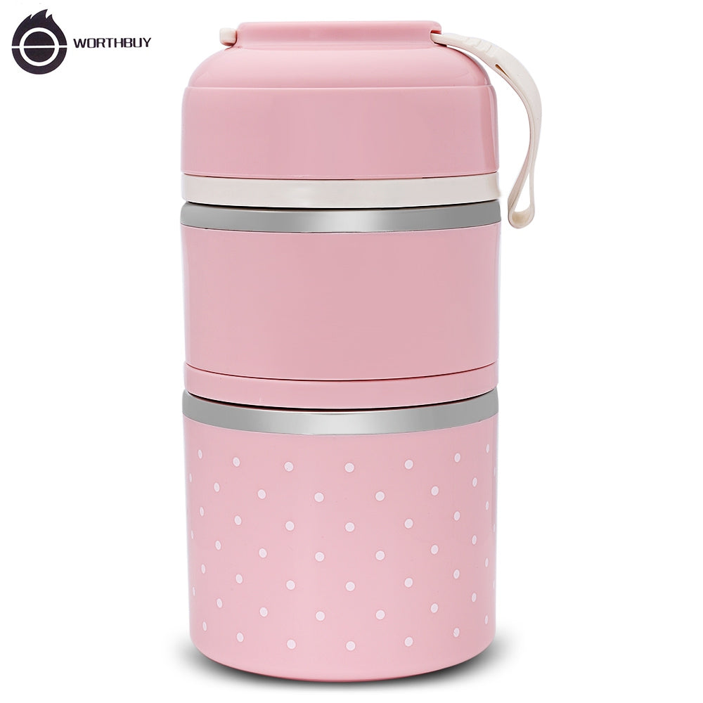 Leak-Proof Stackable Stainless Steel Lunch Box for Work