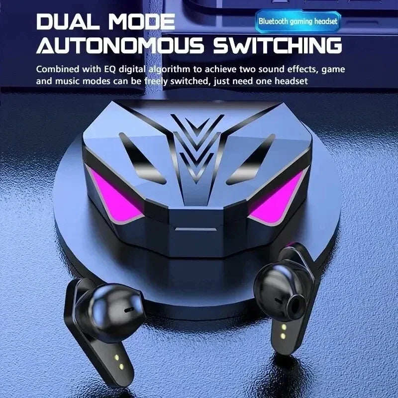 Low-Latency Wireless Gaming Earbuds with Charging Case