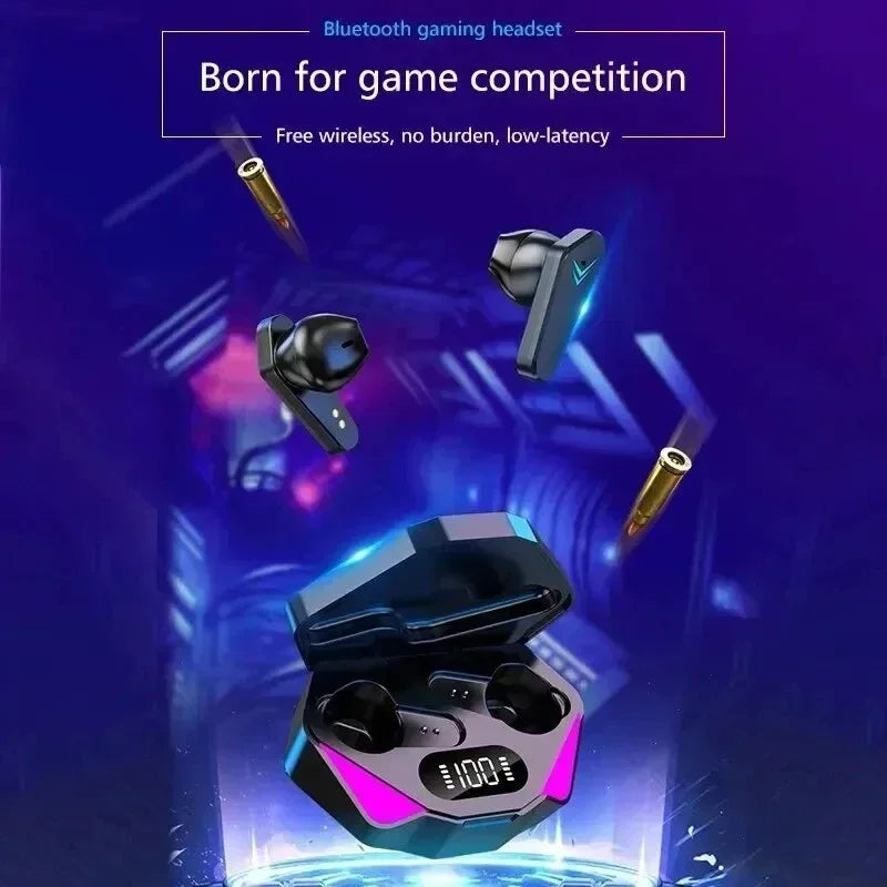 Low-Latency Wireless Gaming Earbuds with Charging Case