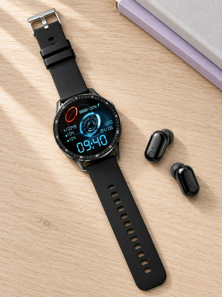 2-in-1 Smart Watch and TWS Earbuds for Active Workouts