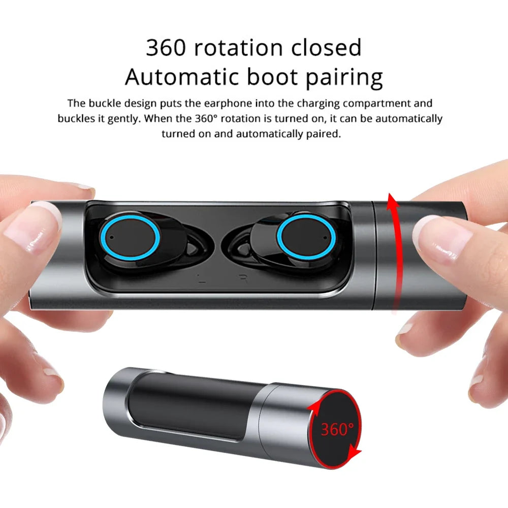 Bluetooth Wireless Earbuds, Touch Control, 32H Play