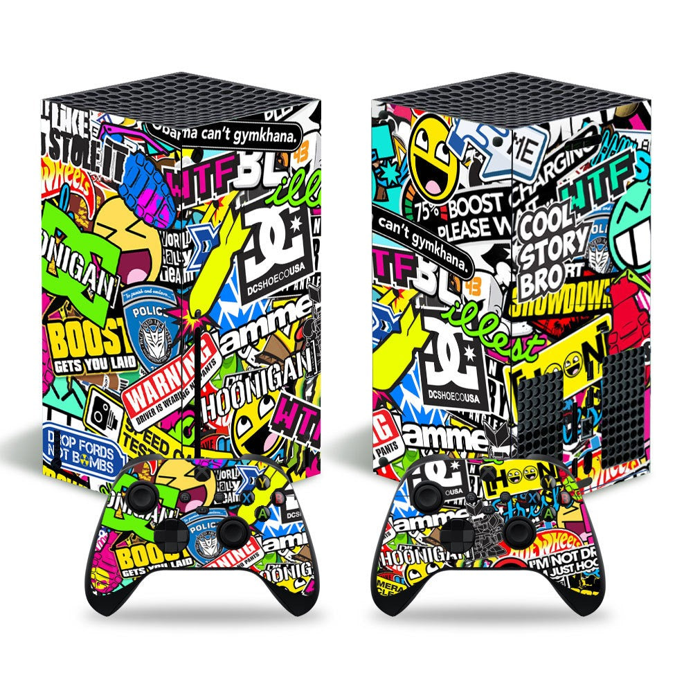 Xbox Series X Console Skin with Matching Controller Skins