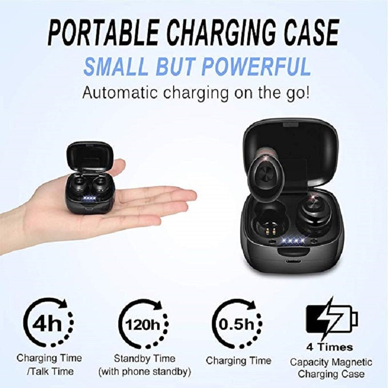 Wireless Earbuds with Charging Case, IPX5 Waterproof