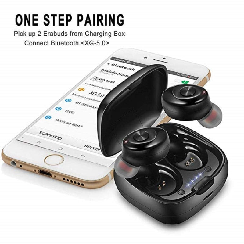 Wireless Earbuds with Charging Case, IPX5 Waterproof