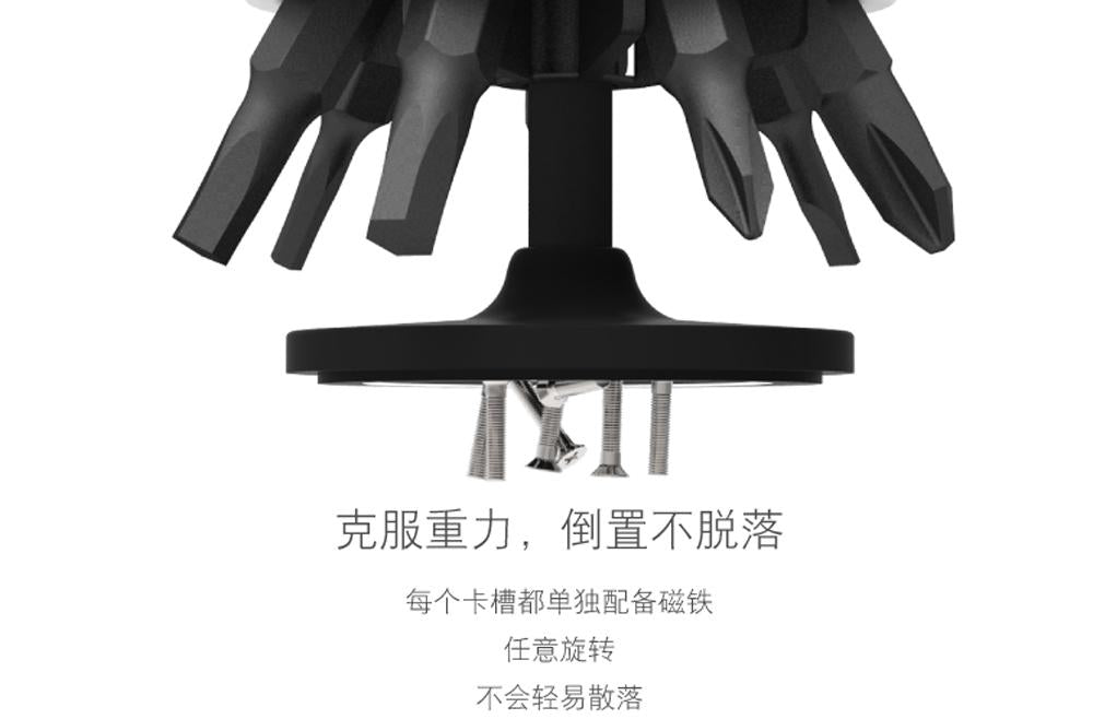 Screwdriver Bit Holder with 7 Slots for Desk Storage