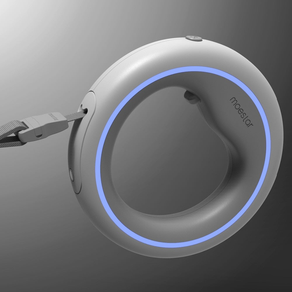 Smart Retractable Dog Leash With LED Light for Walks