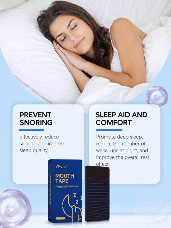 Anti-Snoring Mouth Tape — Deeper Sleep, 30 Nights