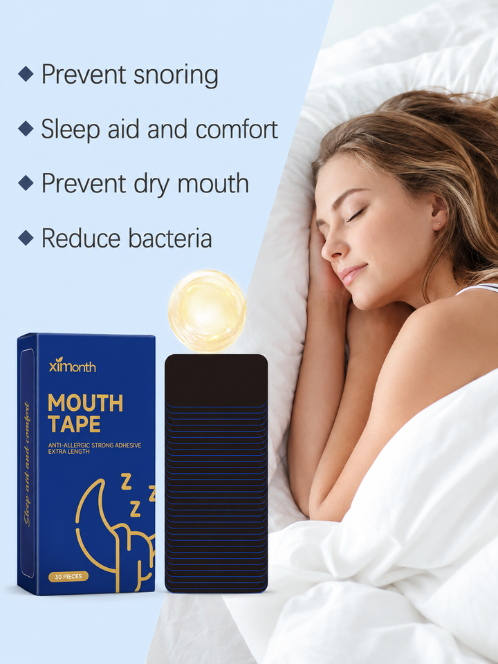 Anti-Snoring Mouth Tape — Deeper Sleep, 30 Nights