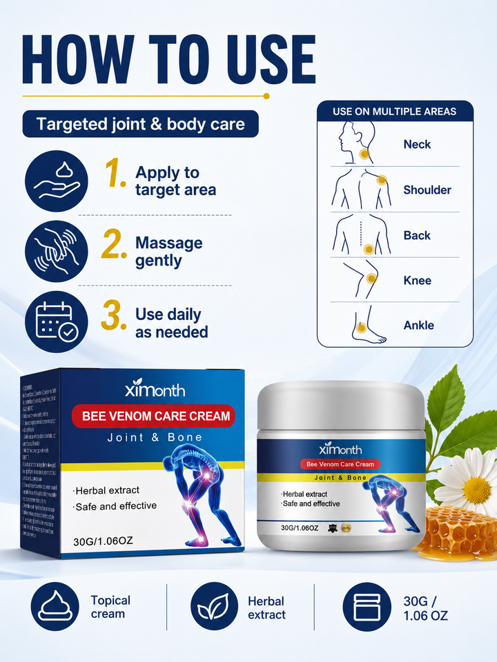 Bee Venom Joint Care Cream – Natural Relief for Sore