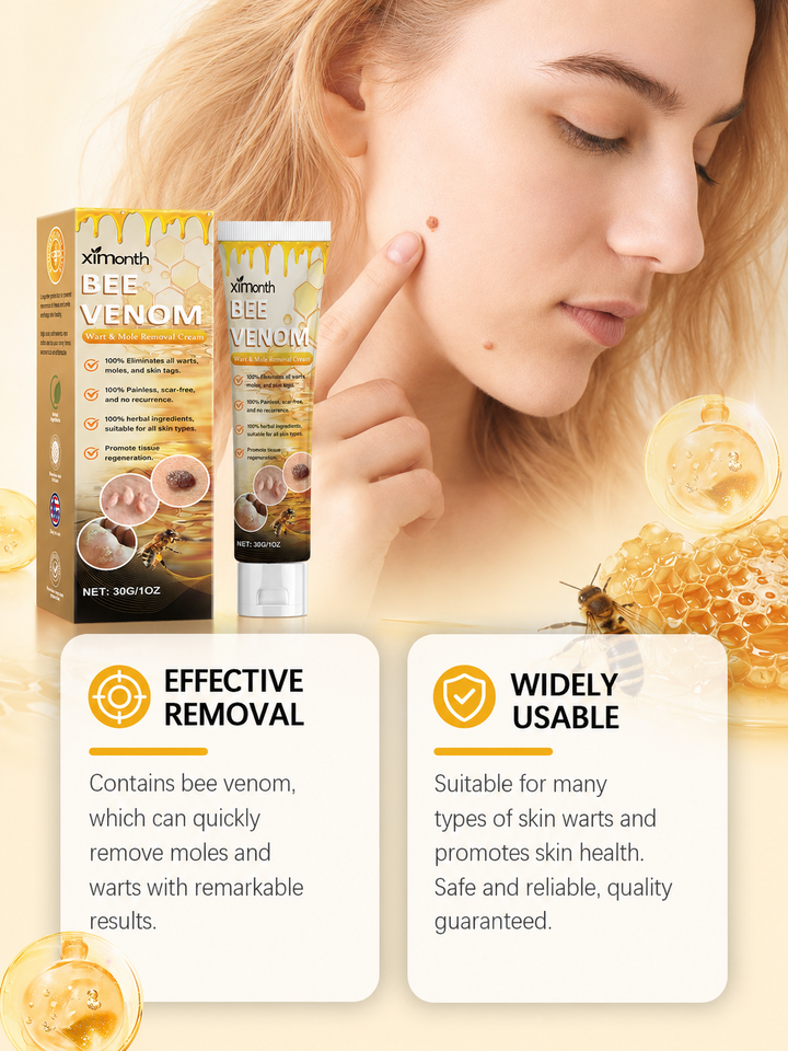 Bee Venom Wart & Mole Removal Cream — Clear Skin at Home