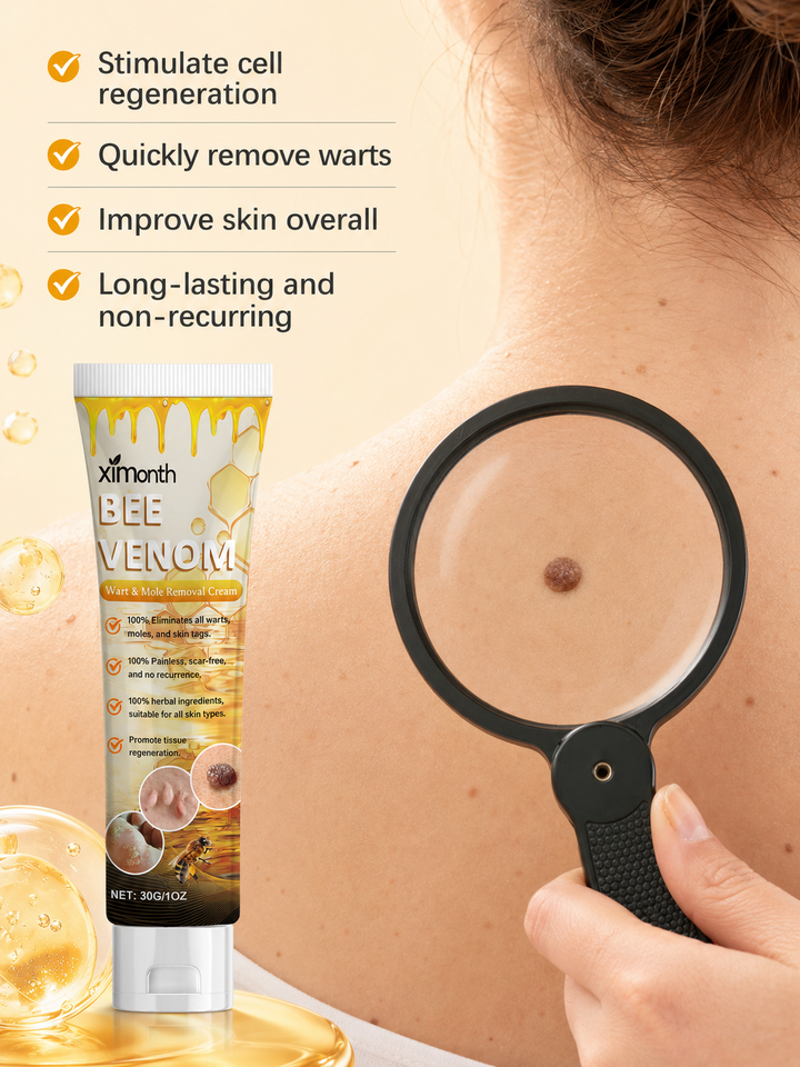 Bee Venom Wart & Mole Removal Cream — Clear Skin at Home