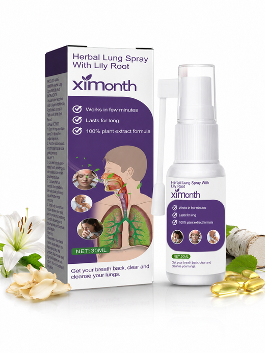 Herbal Lung & Throat Spray — Fast Phlegm Relief, 30ml