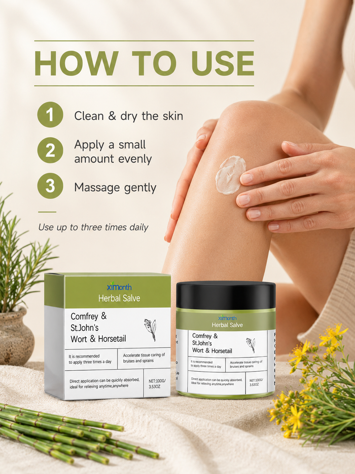 Herbal Joint Repair Cream — Comfrey & St. John's Wort