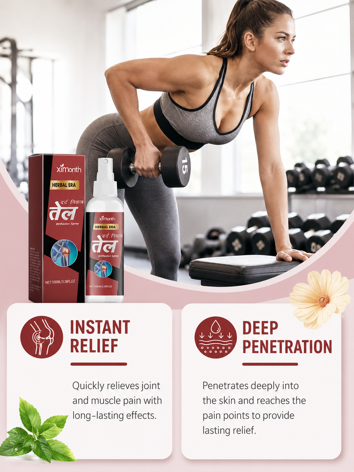 Herbal Joint & Muscle Pain Relief Spray — All-Day Coverage