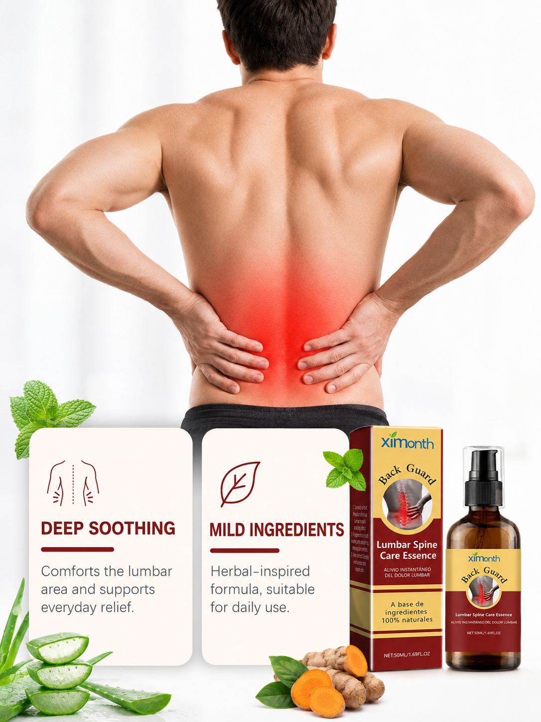 Lumbar Pain Relief Serum — 100% Natural Daily Spray
