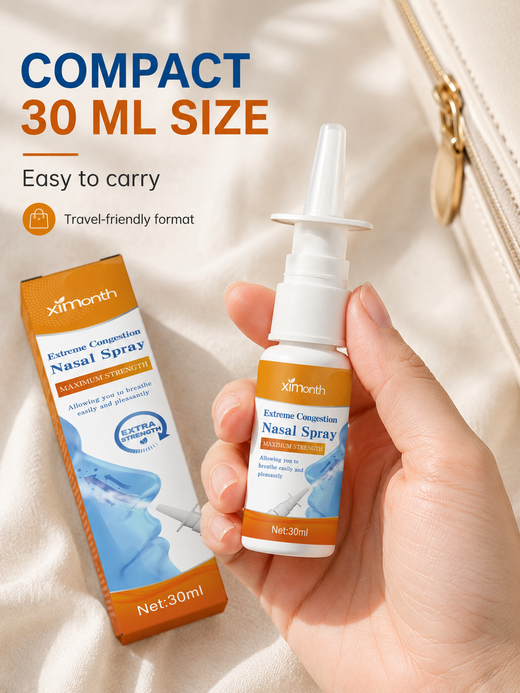 Nasal Congestion Spray — 24‑Hour Relief, Maximum Strength