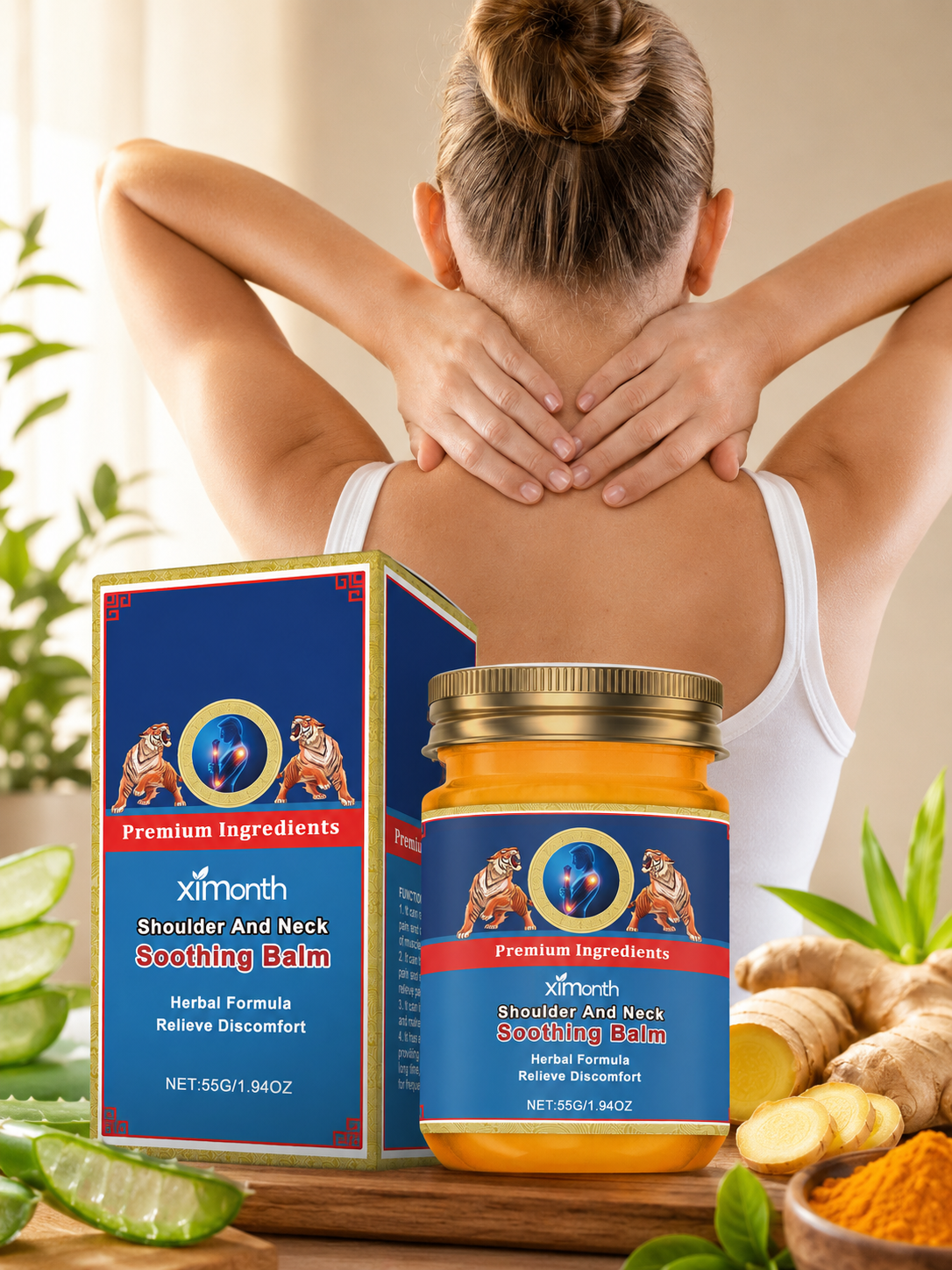 Ximonth Herbal Shoulder & Neck Relief Cream 55g