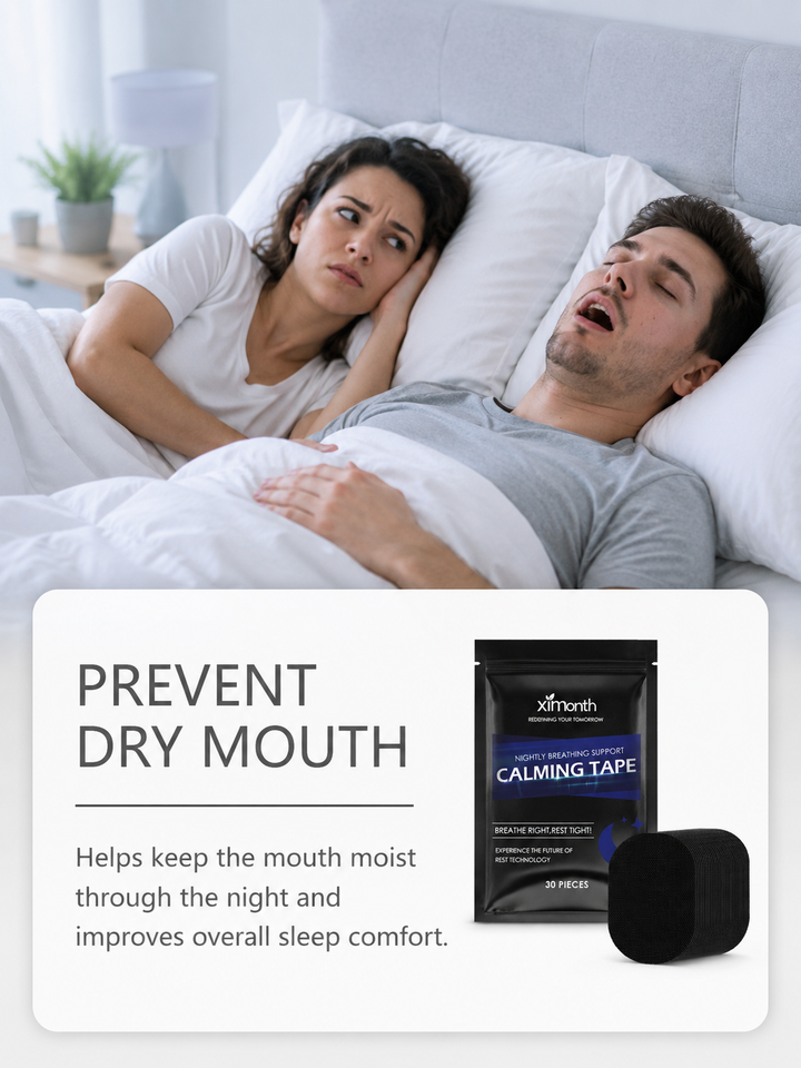 Snoring Patch — Reduce Snoring and Dry Mouth Overnight