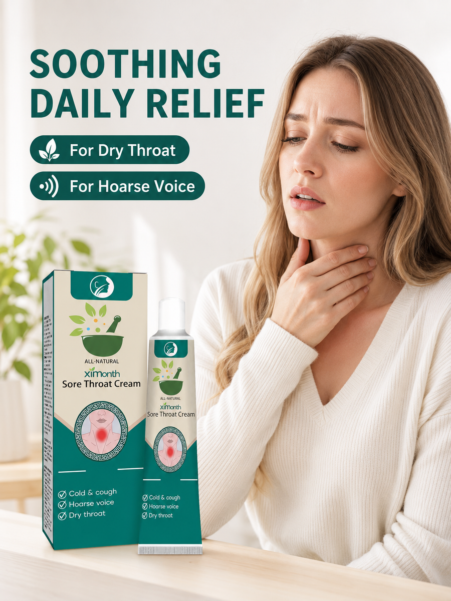 Sore Throat Cream - Natural Relief for Dry, Itchy Throat