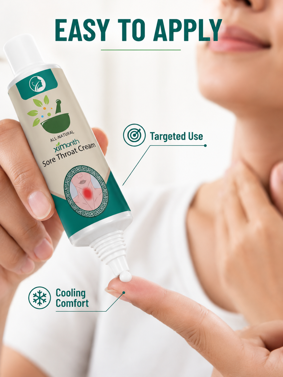 Sore Throat Cream - Natural Relief for Dry, Itchy Throat
