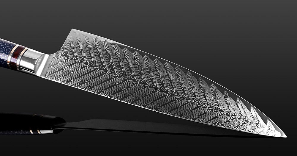 Damascus Chef Knife 8-Inch VG-10 Sharp Gyutou Kitchen