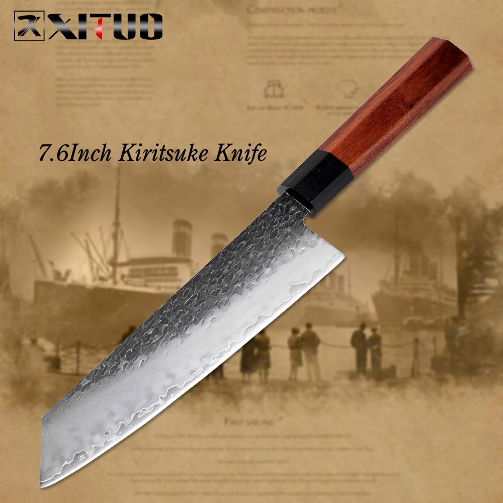 Hand-Forged 3-Layer Steel Chef Knife That Resists Rust
