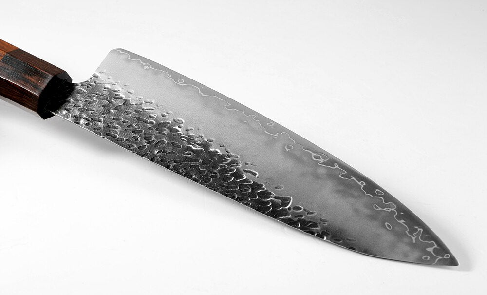 Hand-Forged 3-Layer Steel Chef Knife That Resists Rust