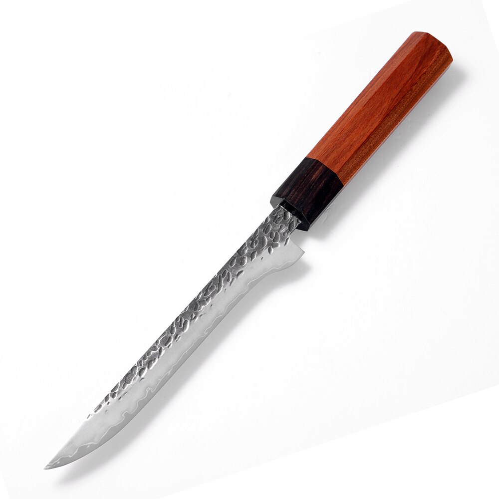 Hand-Forged 3-Layer Steel Chef Knife That Resists Rust
