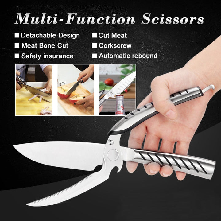 Detachable Kitchen Scissors With Chef Knife for Poultry