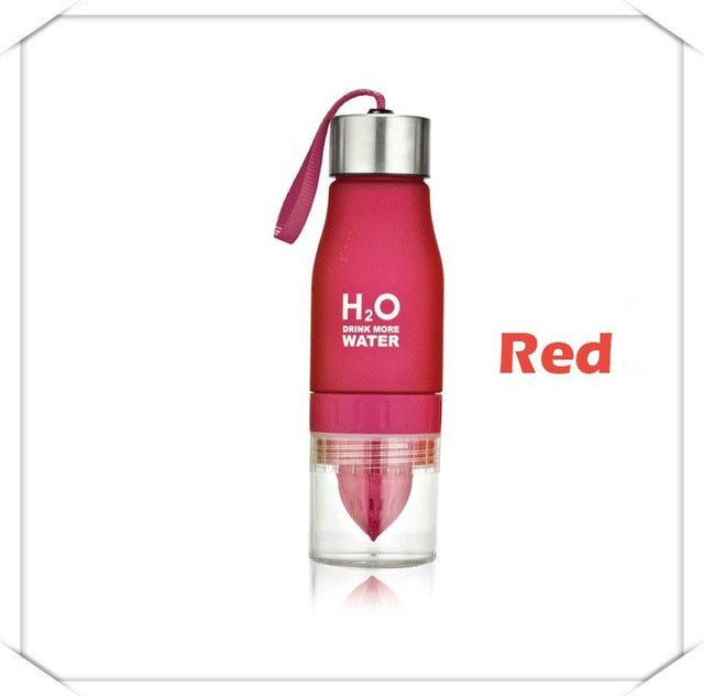 Fruit Infuser Water Bottle 650ml with Citrus Juicer
