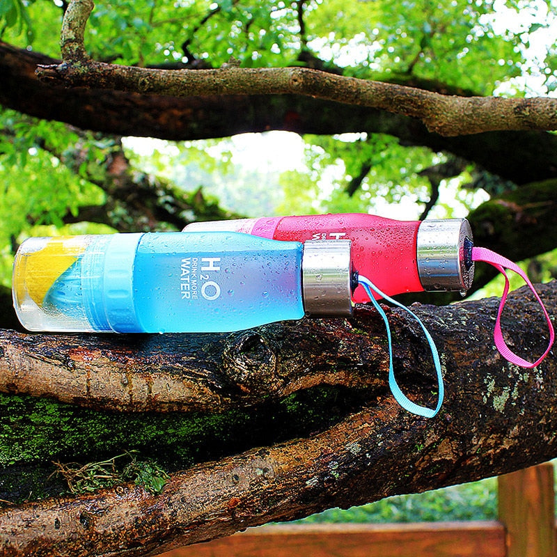 Fruit Infuser Water Bottle 650ml with Citrus Juicer