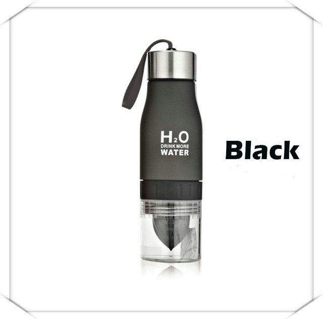 Fruit Infuser Water Bottle 650ml with Citrus Juicer