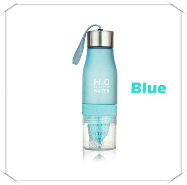 Fruit Infuser Water Bottle 650ml with Citrus Juicer