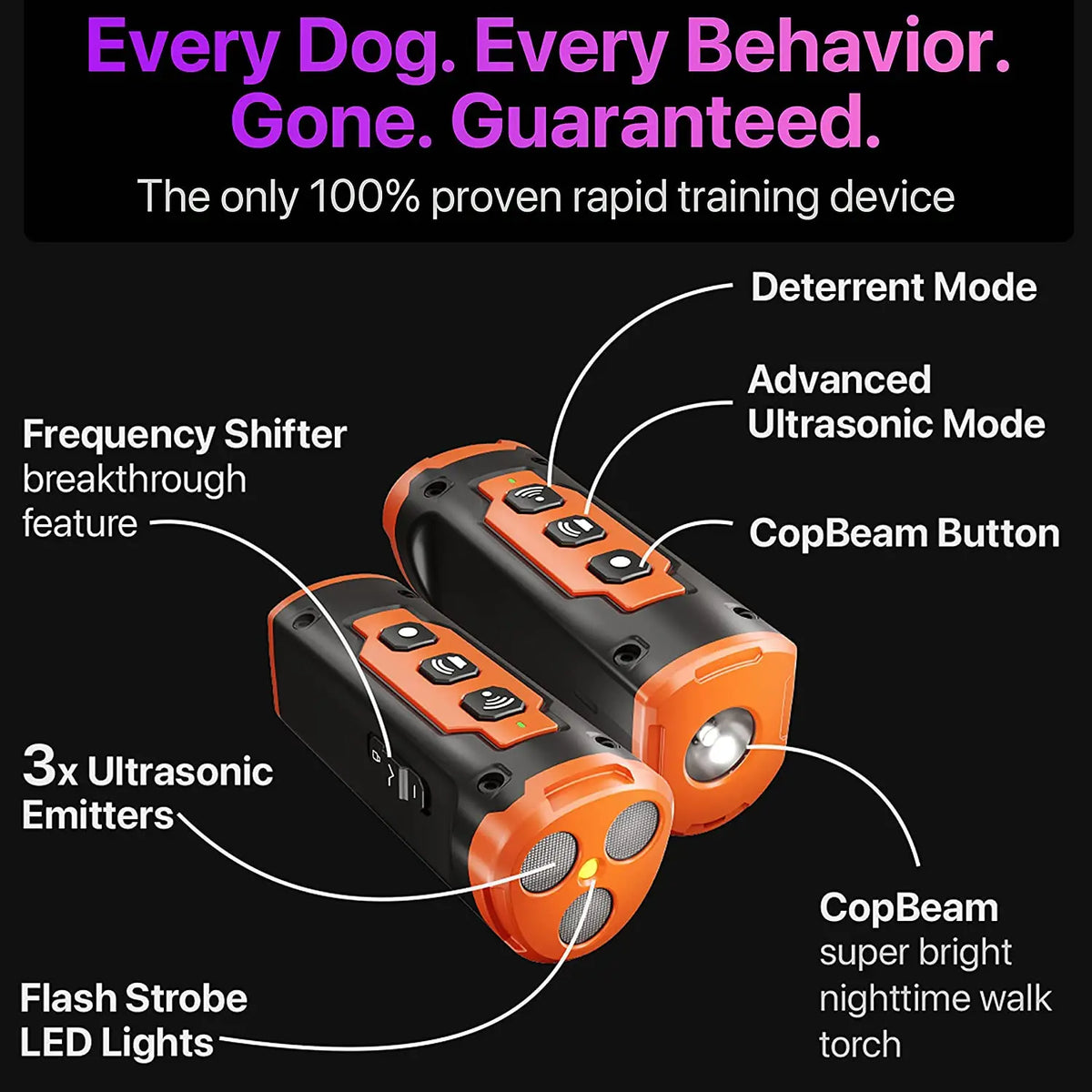 Ultrasonic Dog Training Device for Barking Control
