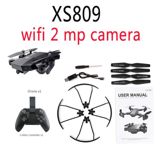 XS809W Foldable Wi-Fi Camera Drone for Beginner Flying