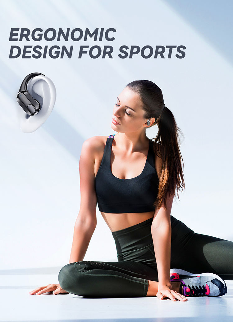 Over-Ear Wireless Sports Earbuds with Secure Ear Hooks