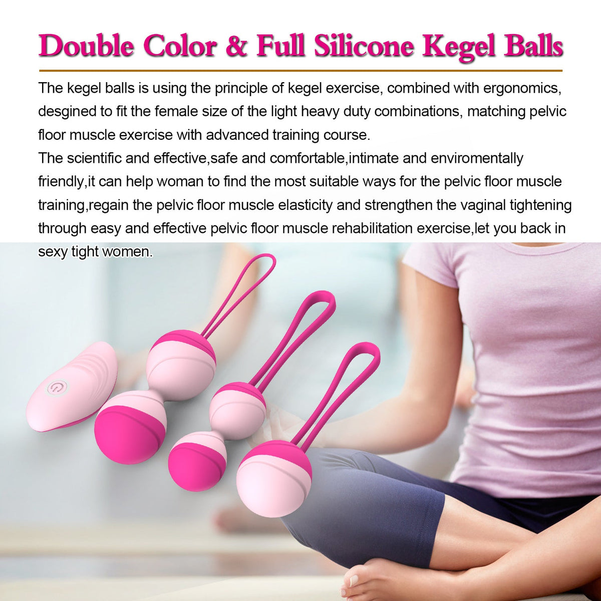 Kegel Exercise Balls for Graduated Pelvic Floor Training