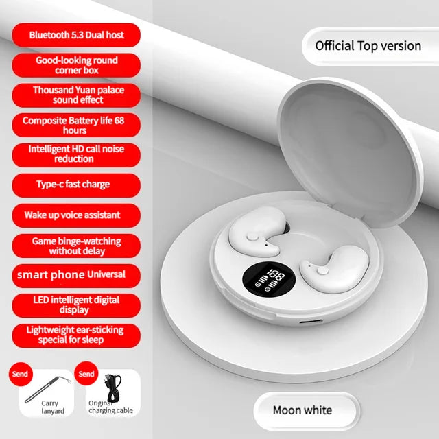 Ultra-Thin Wireless Sleep Earbuds for Side Sleepers