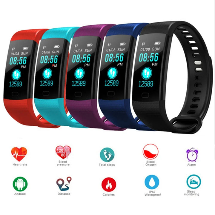 Waterproof Fitness Tracker Band with Heart Rate Monitor