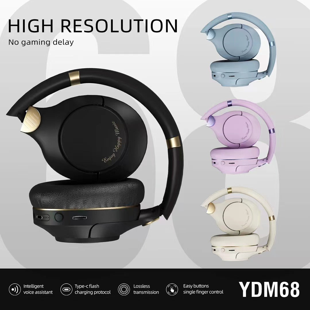 Wireless Gaming Headset with Low-Latency HiFi Sound
