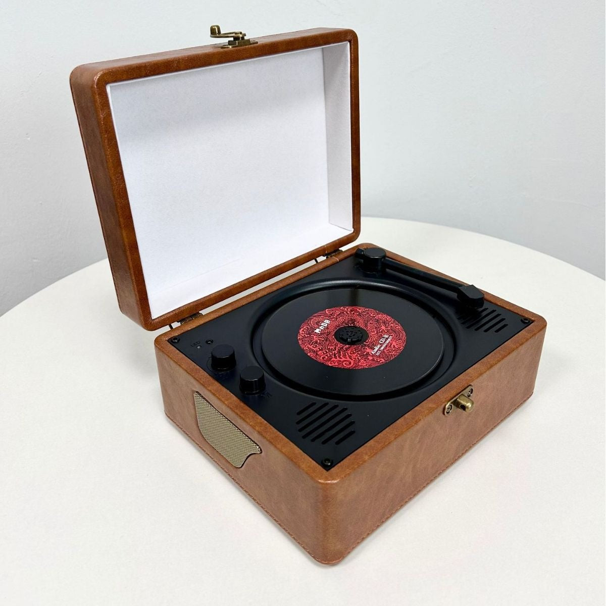 Retro CD Player with Bluetooth Speaker Suitcase Design