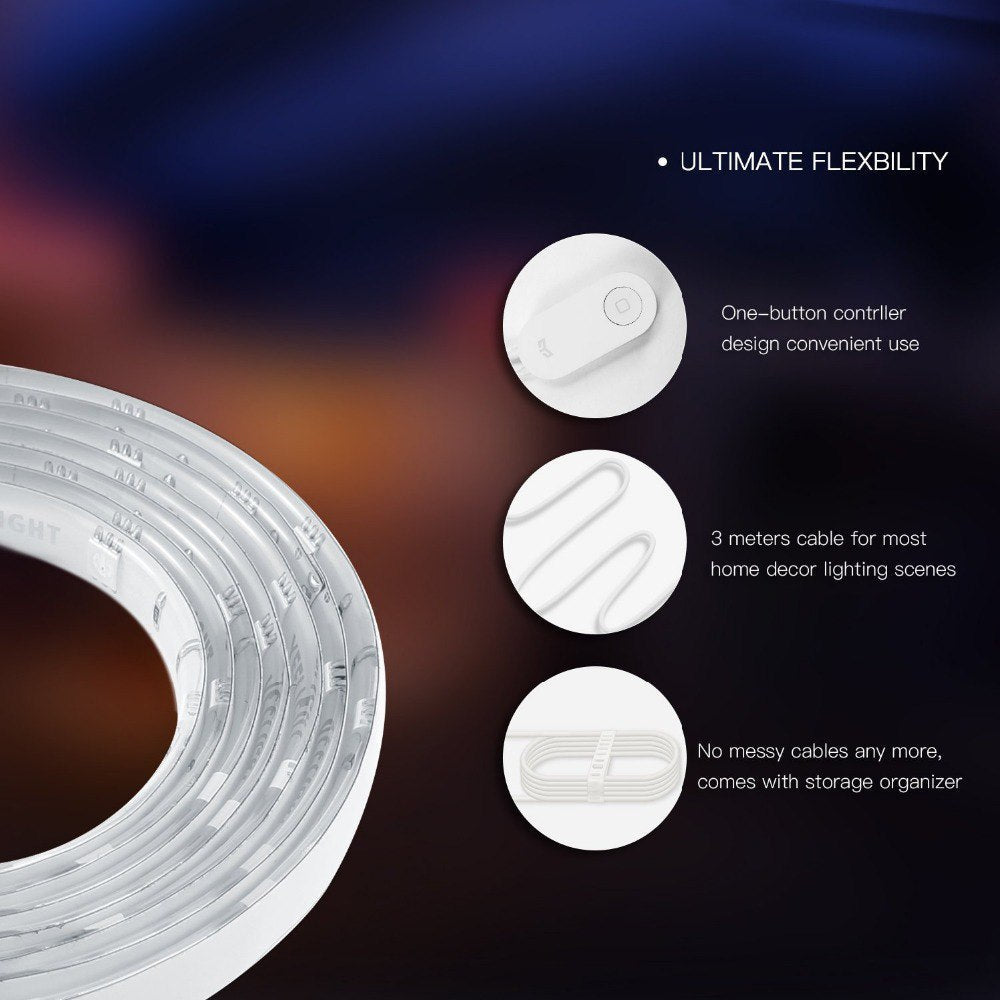 Smart RGB LED Light Strip for Alexa and Google Home