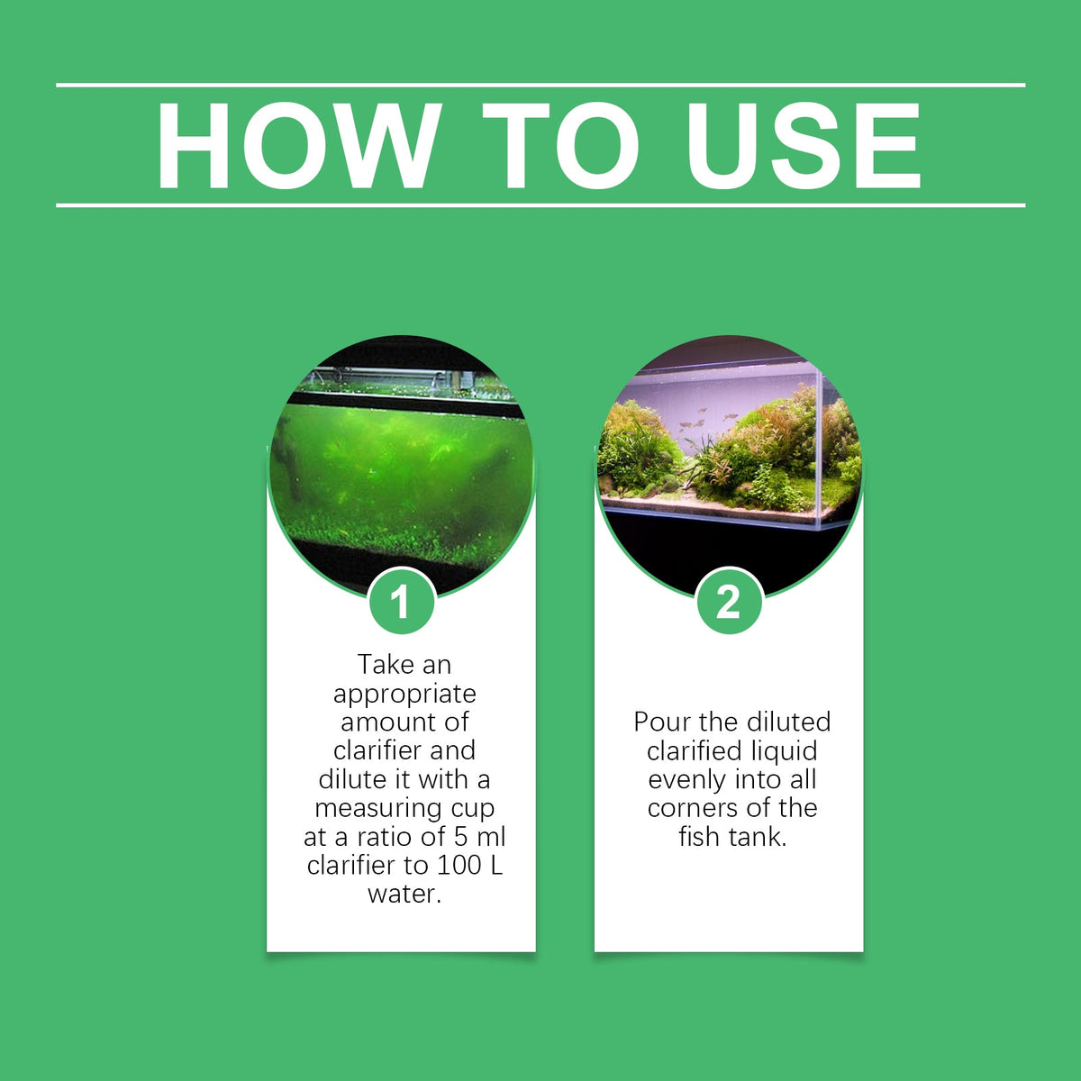 Aquarium Algae Clarifier for Clearer Fish Tank Water