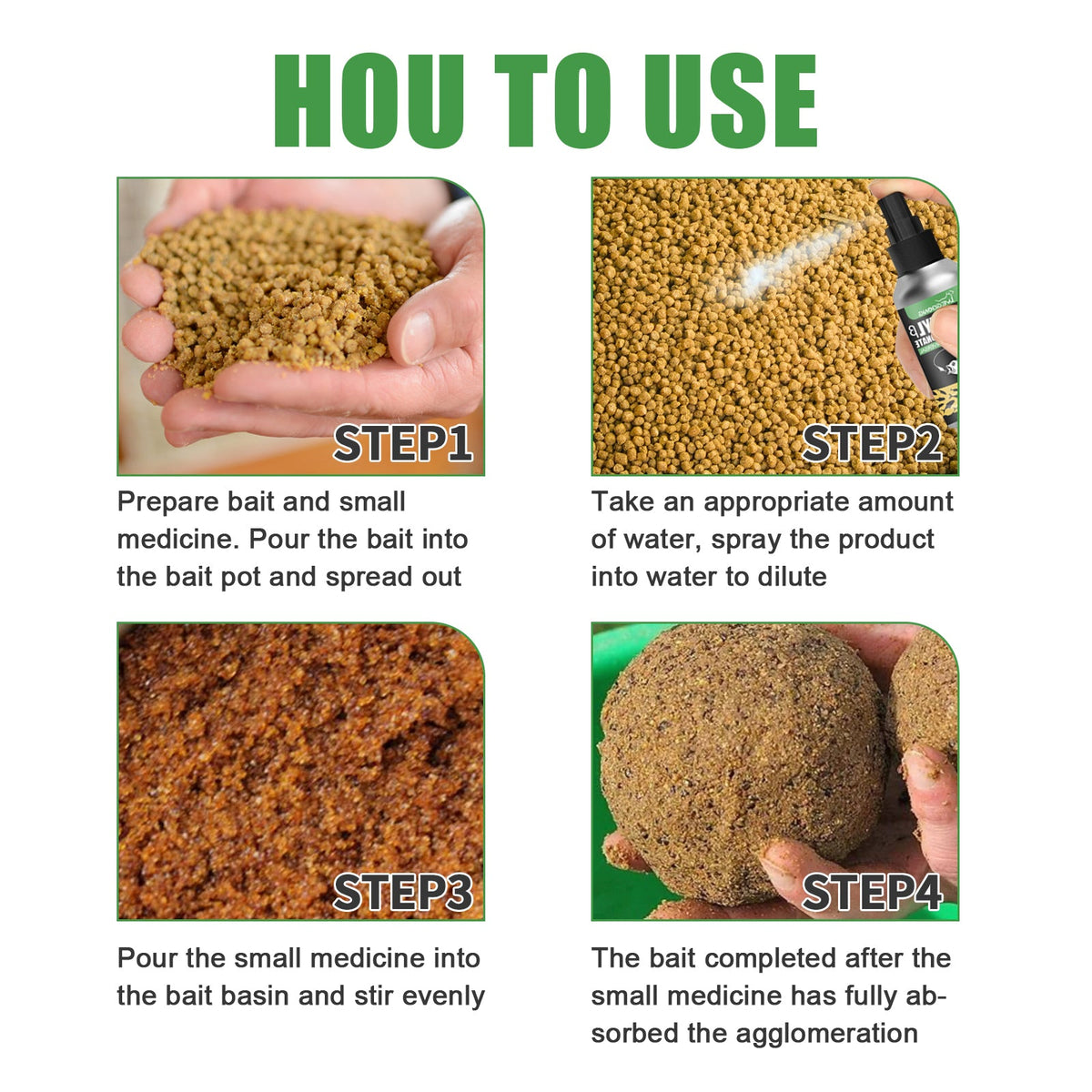 Fishing Bait Attractant Spray for Faster Scent Spread